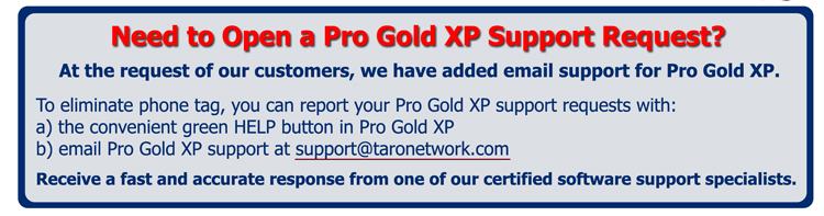 Need to Open a Pro Gold XP Support Request?